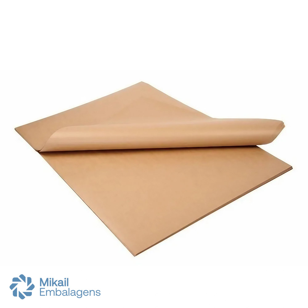 Folha Papel Kraft 66x96 Pct C250 Mikail Embalagens 0310